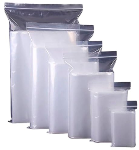 MSDS Solutionz Grip Seal Bags Choose Your Size Clear Resealable Plastic Bags Strong, Leak-Proof & Reusable Food-Grade, Freezer-Safe & Multipurpose Storage (200, 6x9)