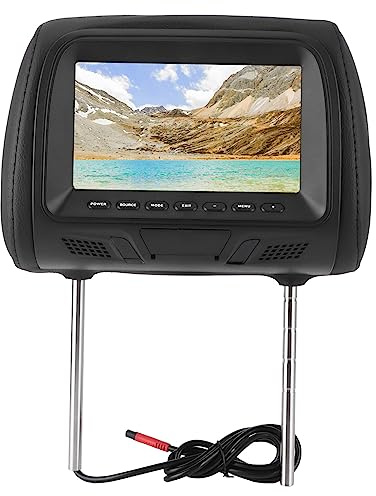 CFTGIW Moniteur D'appui-tête Lecteur DVD D'appui-tête de 7 Pouces Double Lecteur DVD Portable Lecteurs Vidéo D'appui-tête de Voiture Écran Numérique LCD HD Lecteur MP5 de Voiture 1024 *