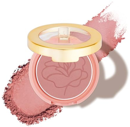 Oulac Pink Satin Cream Blusher, Hydrating & Moisturizing Blush, Long-Lasting Blushers for Cheeks Make up, Fade and Transfer Resistant, Vegan & Cruelty-Free, ST08 La Reverdie