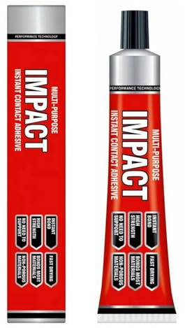 2 Pack Multipurpose Instant Adhesive Contact 30g - High-Strength Adhesive Solvent - Fast Drying Bonds Instantly on Contact - for Interior Use