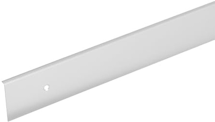 cyclingcolors 1x Jonction plan de travail 38mm profilé baguette de finition rayon 0mm 600mm, droite aspect inox