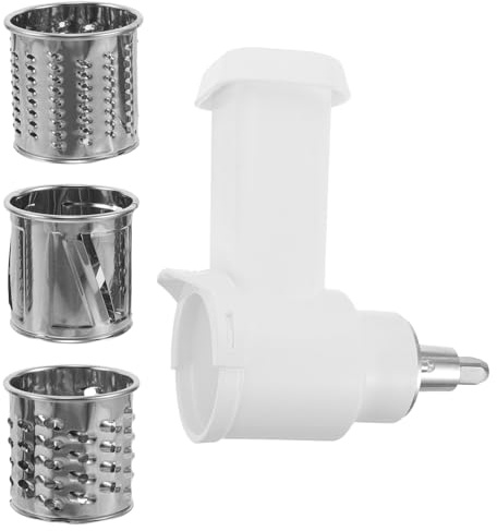 Hohopeti Affettaverdure e Grattugia in Acciaio Inox Multifunzione per Robot da Cucina Accessori e Sminuzza Verdure Formaggi e Aglio con Lame Affilate e Pulizia Rapida