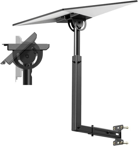 MQFORU Starlink - Supporto da parete V3 Starlink, regolabile a 360°, supporto da parete standard Starlink con braccio retrattile, per kit Internet satellitare Starlink Gen 3, antiruggine