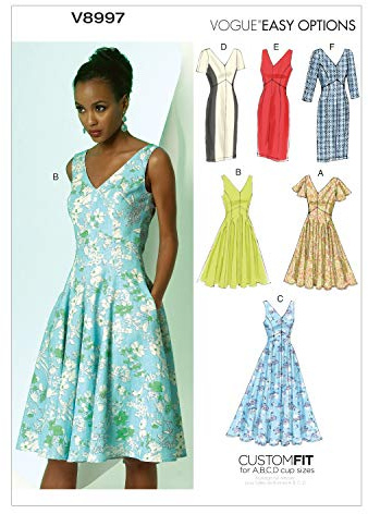 Vogue Schnittmuster, Papier, Mehrfarbig, E5 (14-16-18-20-22), 140