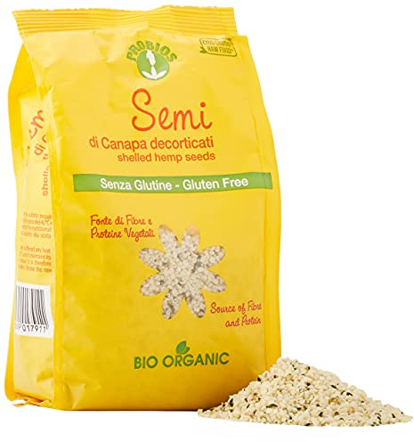 Probios Semi di Canapa Decorticati Bio - Naturali e Senza Glutine - Migliore Fonte di Fibre e Minerali - 250 g