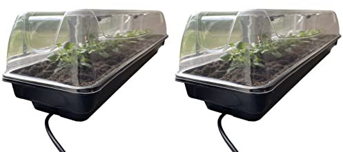 Selections Jumbo Electric Heated Windowsill Plant & Seed Propagators (80cm)- Pack of 2