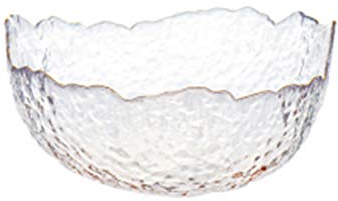 XCXDX Saladier en Verre Et Légumes en Verre Irrégulier, Soupe en Cristal De Forme Élégante, 1,4 L