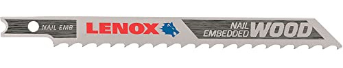 LENOX Tools 1991410 U-Shank General Purpose Jig Saw Blade, 4-Inch X 3/8-Inch 6 TPI, 5-Pack