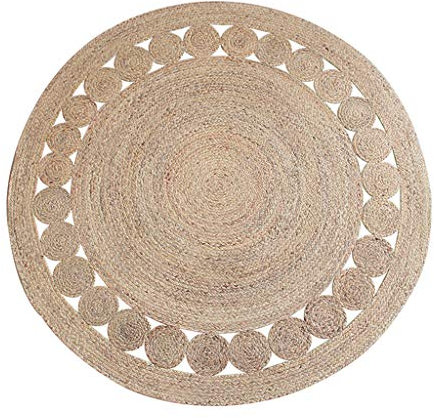 Rugs Acqua Canna pianta Fatta a Mano Erba Tessuto Tondo Tappeto, Soggiorno tavolino stuoia Mat Camera da Letto Comodino Coperta