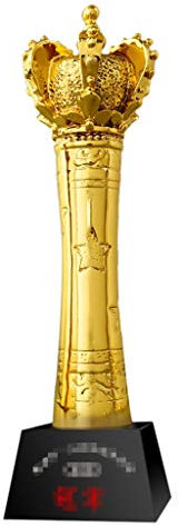 Coupes Trophées Trophée Concours de Design Jeu Concours Trophée Trophée du Sport Scolaire Décoration Anniversaire Cadeau de Vacances Salon Maison Matériaux de Résine (Color : Gold, Size : 9 * 29cm)