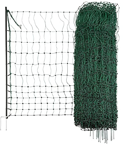 Kerbl Hobbyfarming Geflügelnetz 50 mtr., 106 cm Doppelspitze, grün, ohne Strom