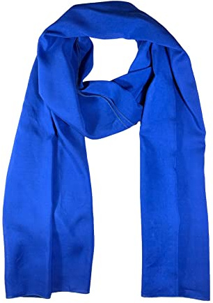 WESTEND CHOICE Ladies Scarves Large Plain Rayon Scarf Shawl Women Head Scarf Stole Neck Wrap women's scarves & wraps 180x70 cm (Royal blue)