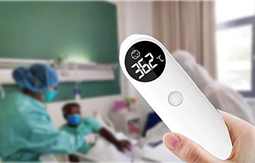 Newly Health Care Medical Infrared Forehead IR Thermometer Ear Temperature Measurement Device Digital Thermometer for Baby (White)