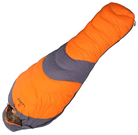 Hensftods Outdoor Winter 1000 g Entendaunen gefüllt Outdoor Wandern Camping Mumienschlafsack 1