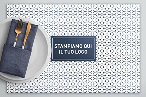 Tovagliette in carta monouso personalizzate con il logo del tuo locale o del tuo evento (Grafica D, 500)