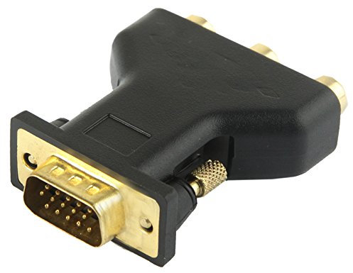High-Tech Place Adaptateur Femelle VGA 15 Broches vers 3 Composants RCA