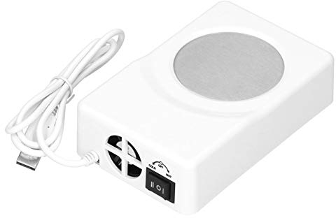 USB Riscaldamento Raffreddamento Sottobicchiere Scaldatazze e Dispositivo di Raffreddamento per Scrivania 2-in-1 Portatile Raffreddatore per Tazze Scalda Refrigerazione Pad per