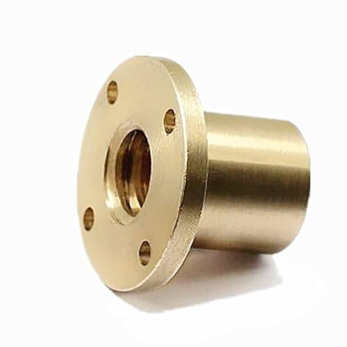 gioco filettato Vite T12 Dado 12mm Diametro Vite trapezoidale Asta Flangia Dado in ottone 2mm 3mm Passo 2mm 8mm 10mm 12mm Piombo T12 Vite Asta Dado vite trapezoidale (Size : Pitch 2mm Lead 12mm)