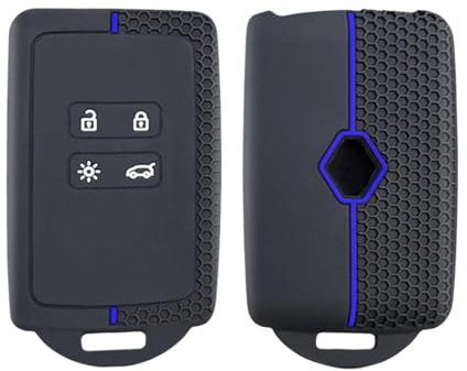 OTMIK Silikon Autoschlüssel Hülle passend für Renault Austral Remote Key Shell Zubehör (Blau)