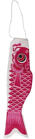 KONTONTY 55cm Japanische Karpfenflagge Koinobori Windsack aus Polyester mit Drahtöffnung und Wasserfest für Outdoor Dekoration und Zuhause