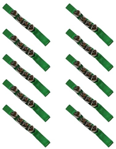 Haztholf Orff-Glocke, dunkelgrün, 10 Stück, Glöckchen, zur Entwicklung der Fähigkeiten, mehrere Fächer, Tanz-Performance-Instrument