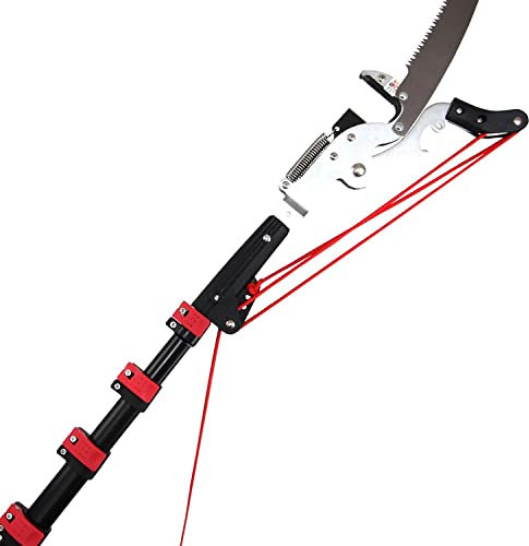 LKYLGYU Attrezzi da Giardinaggio Forbici da Raccolto, tasselli telescopici per Alberi, colonne di Estensione Lunghe, Taglio da Forbici/Sega da Giardino, 6M