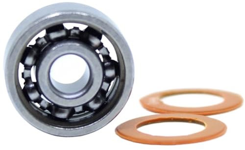 CAMCHJVVM S1610 2OS Lager 10x16x4 mm CB ABEC7 Edelstahl Hybrid Keramiklager Dry Ocean Angelrollen 1610 Kugellager S1610C