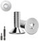 150 Stk Senkkopfschrauben M5x12mm Edelstahl Innensechskant M5 Edelstahlschrauben DIN 7991/ISO 10642 Senkkopf Schrauben Steckdose Gewindeschrauben Senkschraube mit 2 Stk Sechskant Schrauberkopf(Silber)