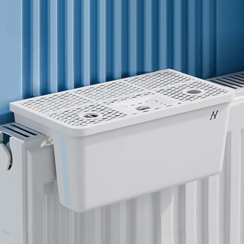 Saturateur Radiateur, Humidificateur d'air Radiateur sans Électricité et sans Brouillard, Humidificateur Radiateur a Suspendre Économie D'énergie, Niveau d'eau Visible,Left,2.5L