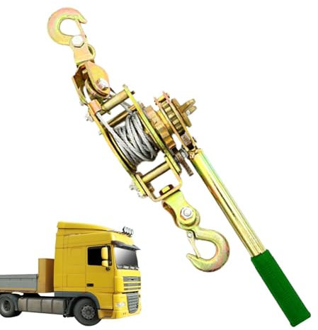 Tendicorda – Tendicorda resistente, tenditore manuale a cricchetto | Attrezzatura sicura per escursionismo, meccanismo versatile a camma, tenditore a cricchetto per recinzioni agricole, automobili e