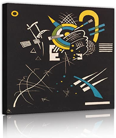 Via Vela I piccoli mondi vii 1922 stampe su tela arte della parete famosi dipinti geometrici astratti replica immagini opere d'arte per l'arredamento dell'ufficio domestico 70x70 cm telaio interno