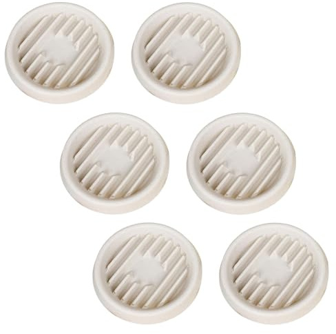 perfk 6 sottovasi per Piante, pratici sottovasi per vasi da Fiori, robusti ed Eleganti per fioriere da Interno ed Esterno, Bianco, S