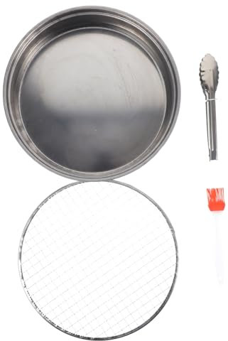 Kisangel Barbecue Portatile in Acciaio Inossidabile e Fornello Da Campeggio e Esterno Usa e Getta Per Grigliate All Aperto e Barbecue Facili