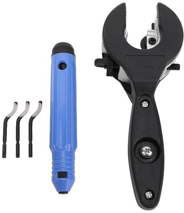 ERYUE Taglierina in PVC a Cricchetto, Taglierina per Tubi, Taglierina per Tubi 1/4 ''-7/8 'per Tubi di Ferro Zincato in Rame in PVC, Tubi in Plastica, Design a Cricchetto, Maniglia di