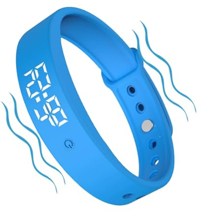Tyst väckararmband – smart vibrerande timerklocka – daglig timer med 3 larm | för barn tonåringar vuxna män kvinnor äldre potträning medicin fitnesssäng, Refer to description