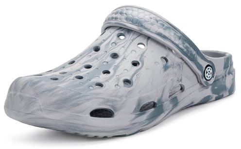 Zuecos Hombres Mujer Zapatillas de Playa Sandalias Piscina Verano Zapatos de Jardín Respirable Cómodos Pantuflas de Interior Exterior