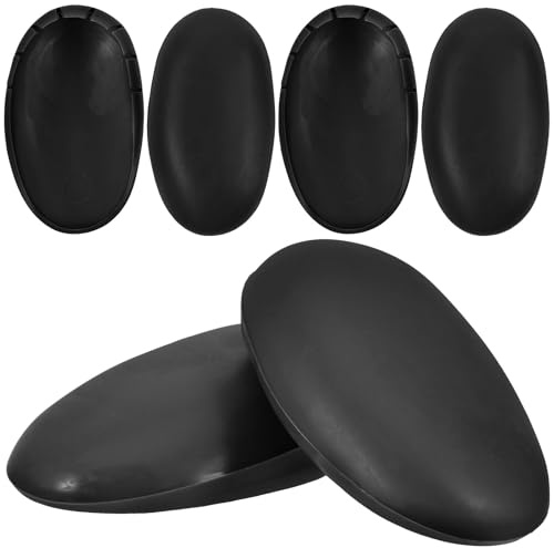 BUTIFULSIC Protectores de Orejas para Teñir el Cabello y Calor, 3 Pares de Cubiertas de Silicona Negras, Resistentes al Calor, para Peluquería, Baño y Ducha, Uso Femenino y Masculino