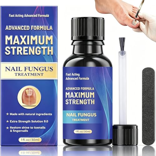 Extra Strong Fungal Nail Treatment for Toenails, Effective Antifungal Solution to Strengthen & Revitalize Damaged, Broken, Discolored Nails, 30ML