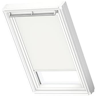 VELUX Original Dachfenster Verdunkelungsrollo, mit weißer Führungsschiene, Weiß, für GGL CK04, GGU CK04, GPL CK04, GPU CK04