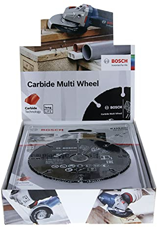 Bosch Professional Trennscheibe Carbide Multi Wheel, 125mm, schwarz