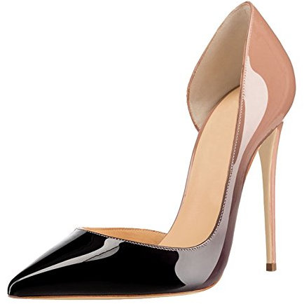 Soireelady Scarpe con Tacco Donna,Tacco a Spillo Alto,Scarpe Punta Chiusa Donna,Degrade EU35