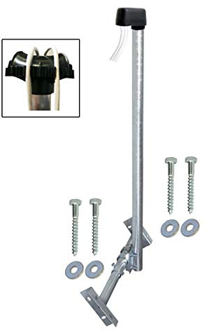 Premium X Basic X120-48F SAT TV Dachsparrenhalter 120cm voll feuerverzinkt Aufdach Sparren-Halterung für Satellitenschüssel + UKW LTE-Antenne | Kabelführung Mastabdeckkappe