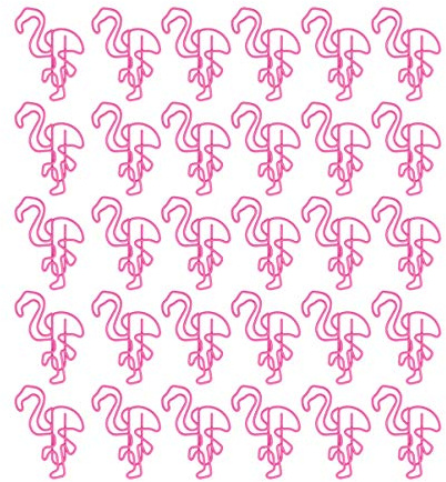TOYANDONA 30 Stücke Flamingo Büroklammern Neuheit Büroklammer Memo Clips Lesezeichen Clips Tropical Party Supplies (Rosa)