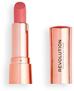 MAKEUP REVOLUTION Satin Kiss Lipstick Cupcake - reichhaltige und cremige Lippenstiftformel mit Samtfinish - 1 Stück