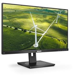 Philips 272B1G - 27 Zoll FHD Green Monitor, höhenverstellbar (1920x1080, 75 Hz, VGA, DVI, HDMI, DisplayPort, USB Hub) schwarz