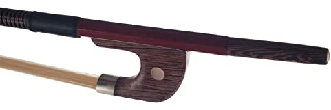 bogen für violine Deutscher Stil 3/4 4/4 Kontrabass Brasilholzbogen Weißer Rosshaarbogen Schülerbogen Anfängergebrauch violine bogen (Color : 3-4)