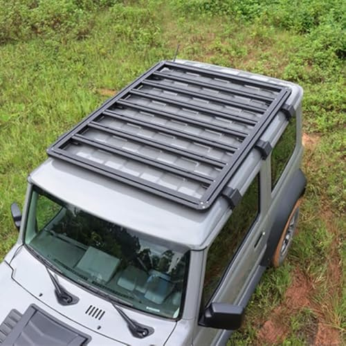GRONGU Auto-Dachträger, Flacher Reiserahmen, Fracht-Dachträger aus Aluminiumlegierung, Außenzubehör, Für Suzuki Jimny JB74 2019 2020 2021 2022 2023,B
