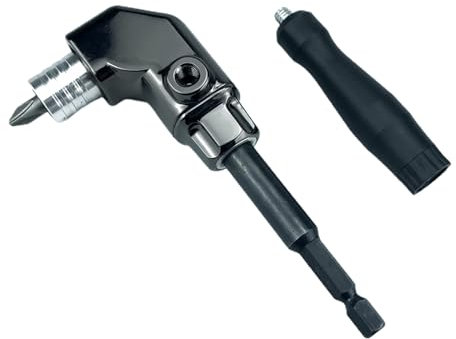 Rechtwinkliger Bohrer 90-Grad Winkelschrauber Winkelverlängerung Elektroschrauber Bohreraufsatz Steckschlüsseleinsatz Winkelschraubendreher Bohrmaschinenzubehör Schnellspanner