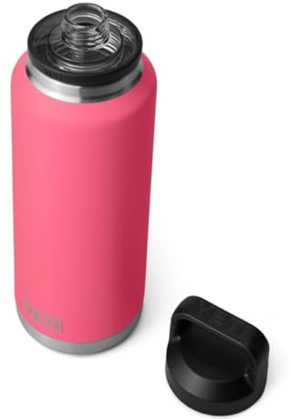 YETI Rambler Bottle Chug, Vacuum Insulated Stainless Steel Bottle with Chug Cap, Tropical Pink, 46 oz (1.4 L)