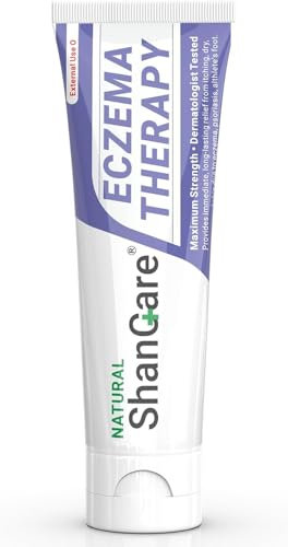 iShanCare® Ekzem-Creme, Behandlungssalbe mit maximaler Stärke für Psoriasis, Dermatitis, Hautausschlag, Infektionen, Juckreiz, Fußpilz, Anti-Juckreiz, Linderung bei Rötungen, gereizter Haut, 1,77 oz